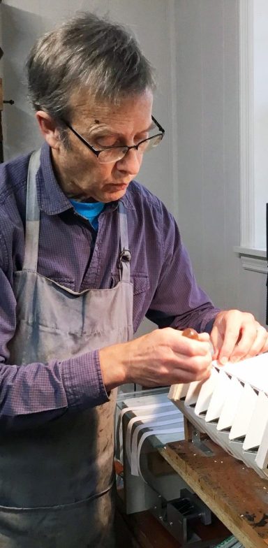 Bob Snope repairs a concertina